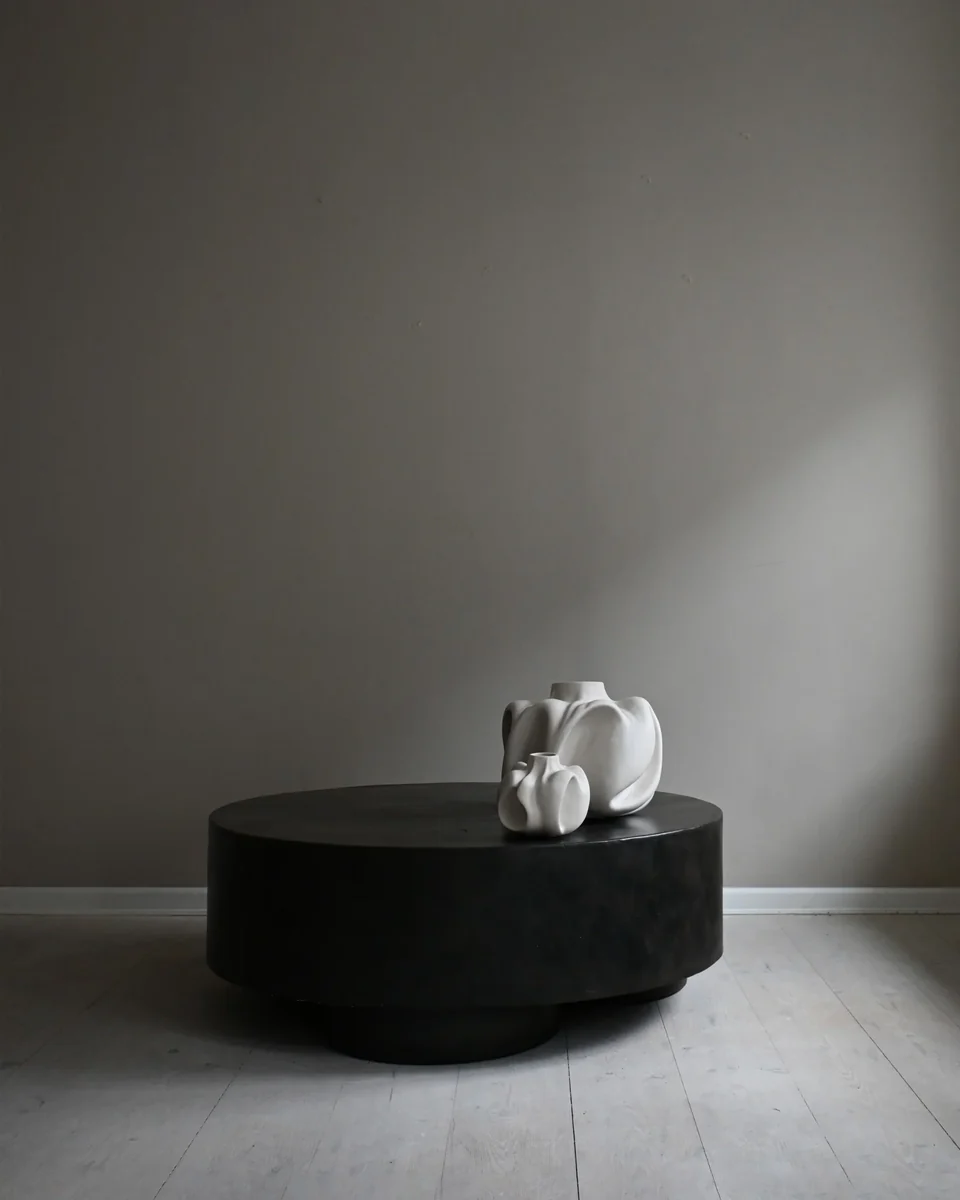 侘寂花瓶,中型 - 白樺色