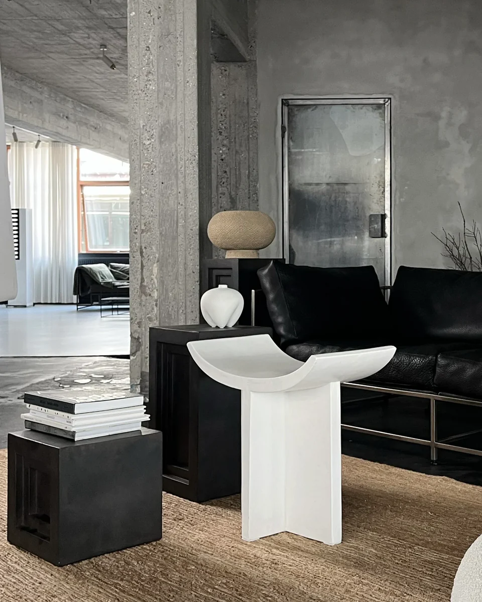 Kabin 圓形花瓶,網紋款 - 沙色