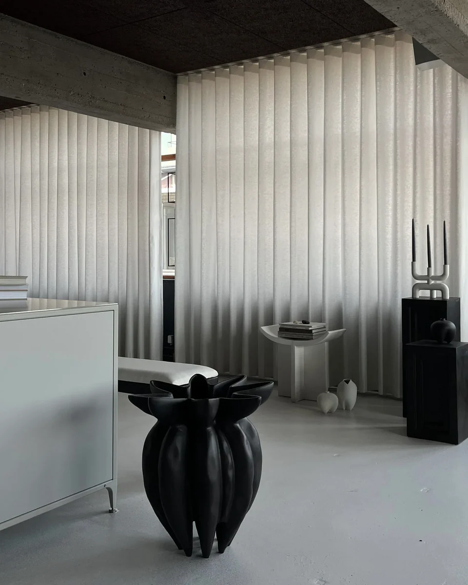 蓮花花瓶,大 - 咖啡色