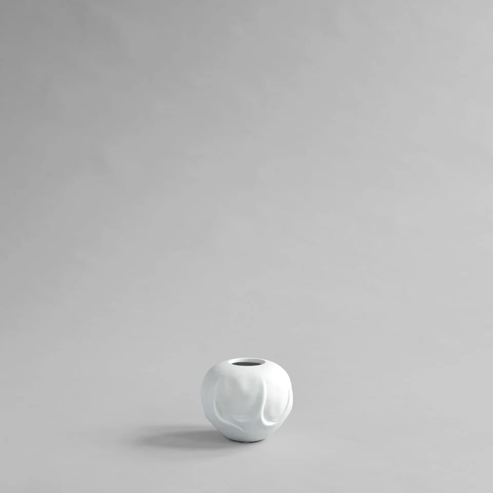 織物花瓶,迷你 - 骨白色