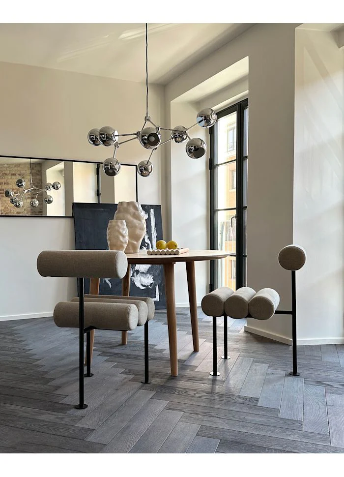 Katachi 花瓶,中 - 高釉樺木色