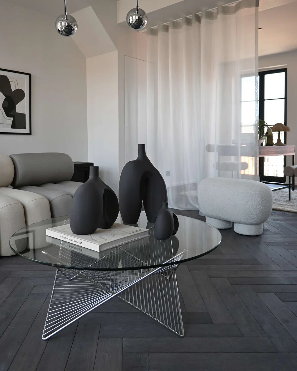 Ni 花瓶,中－咖啡色