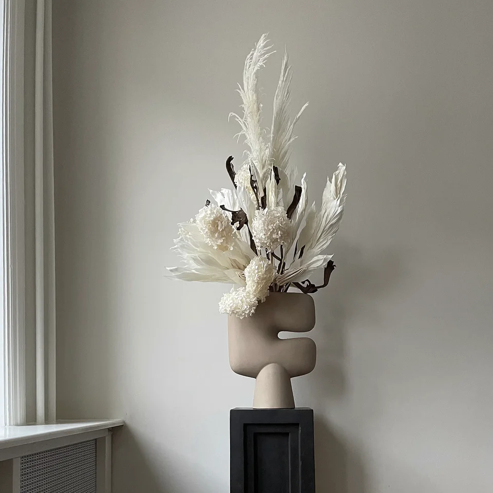 部落花瓶,大 - 沙色