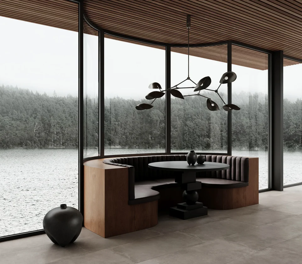 Artist餐桌 - 咖啡黑