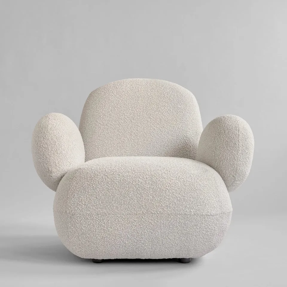 Toe扶手椅,平面 - 米白色