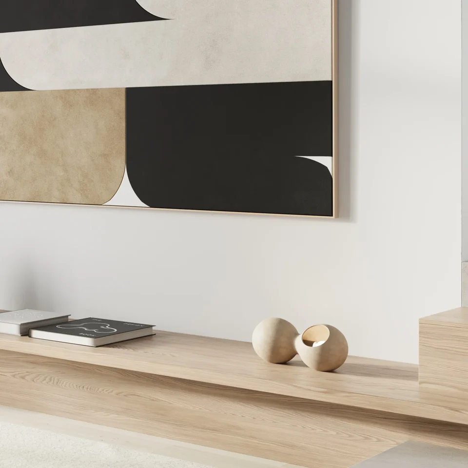 雙映檯燈 - 沙色