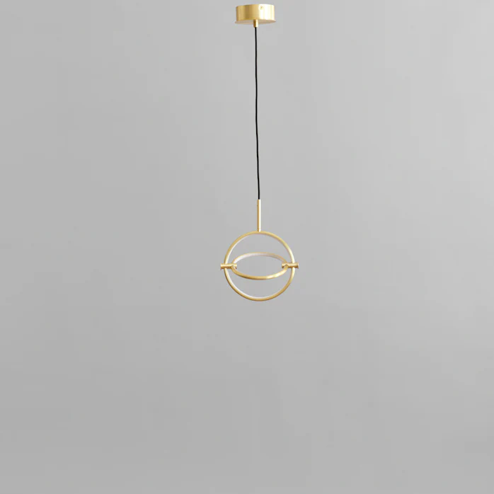 圓環吊燈,迷你 - 黃銅色