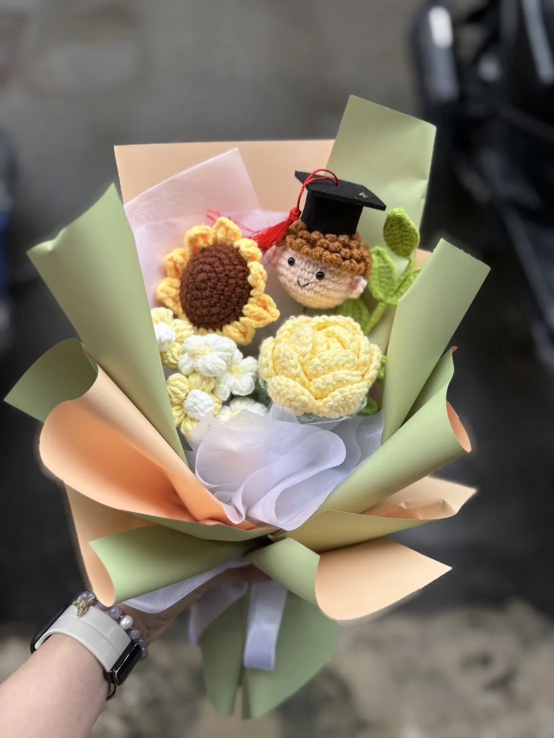 綿忻娃語-娃娃針織花束
