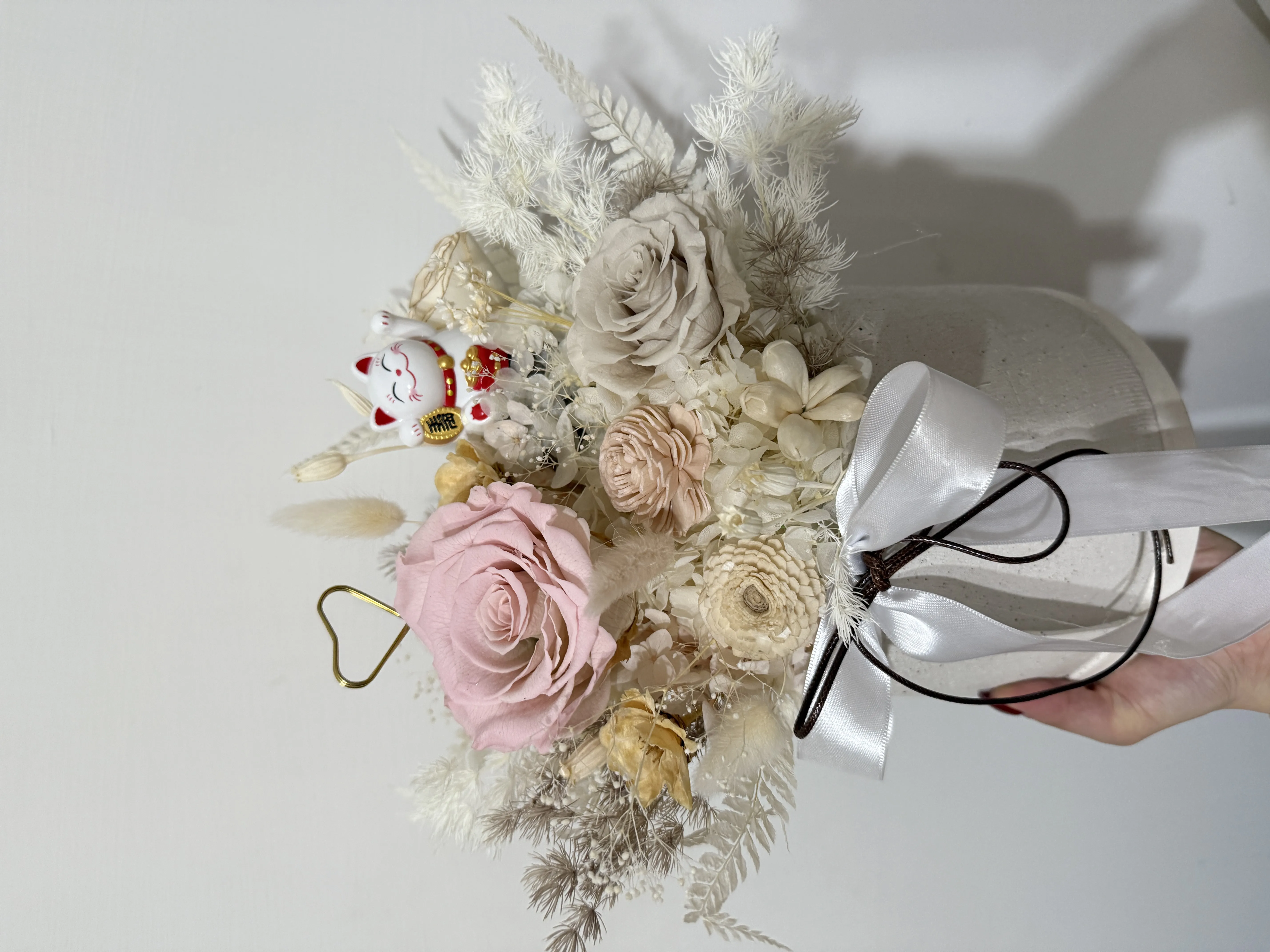 初綻恆光-永生盆花