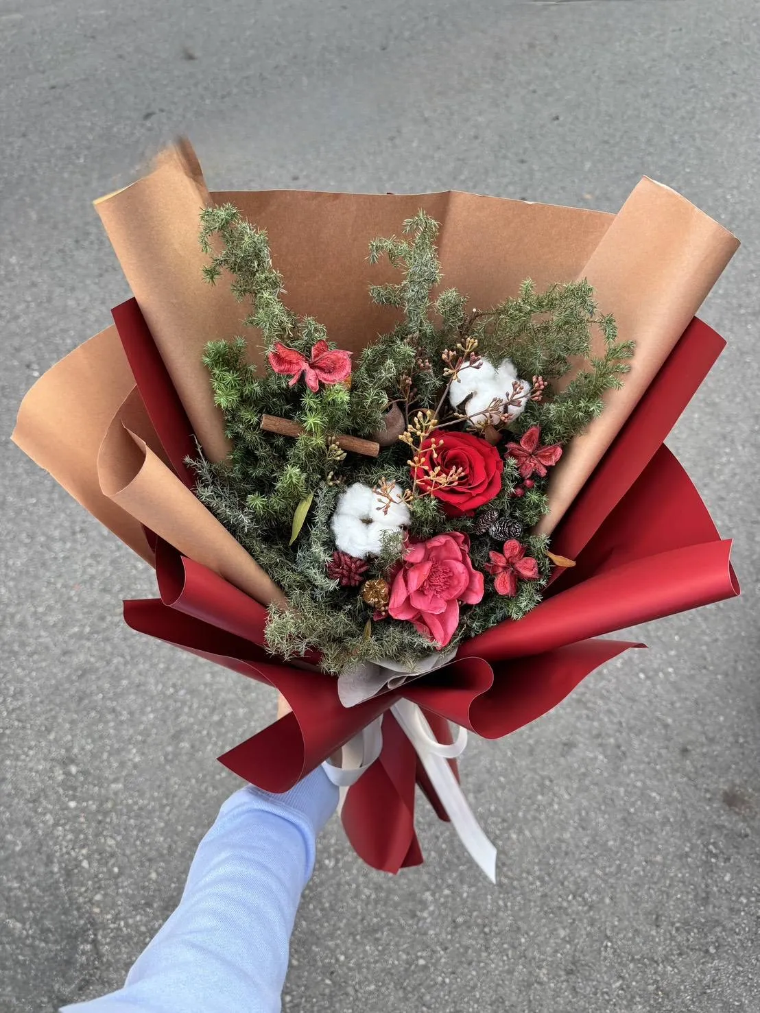 聖誕序曲-永生花花束