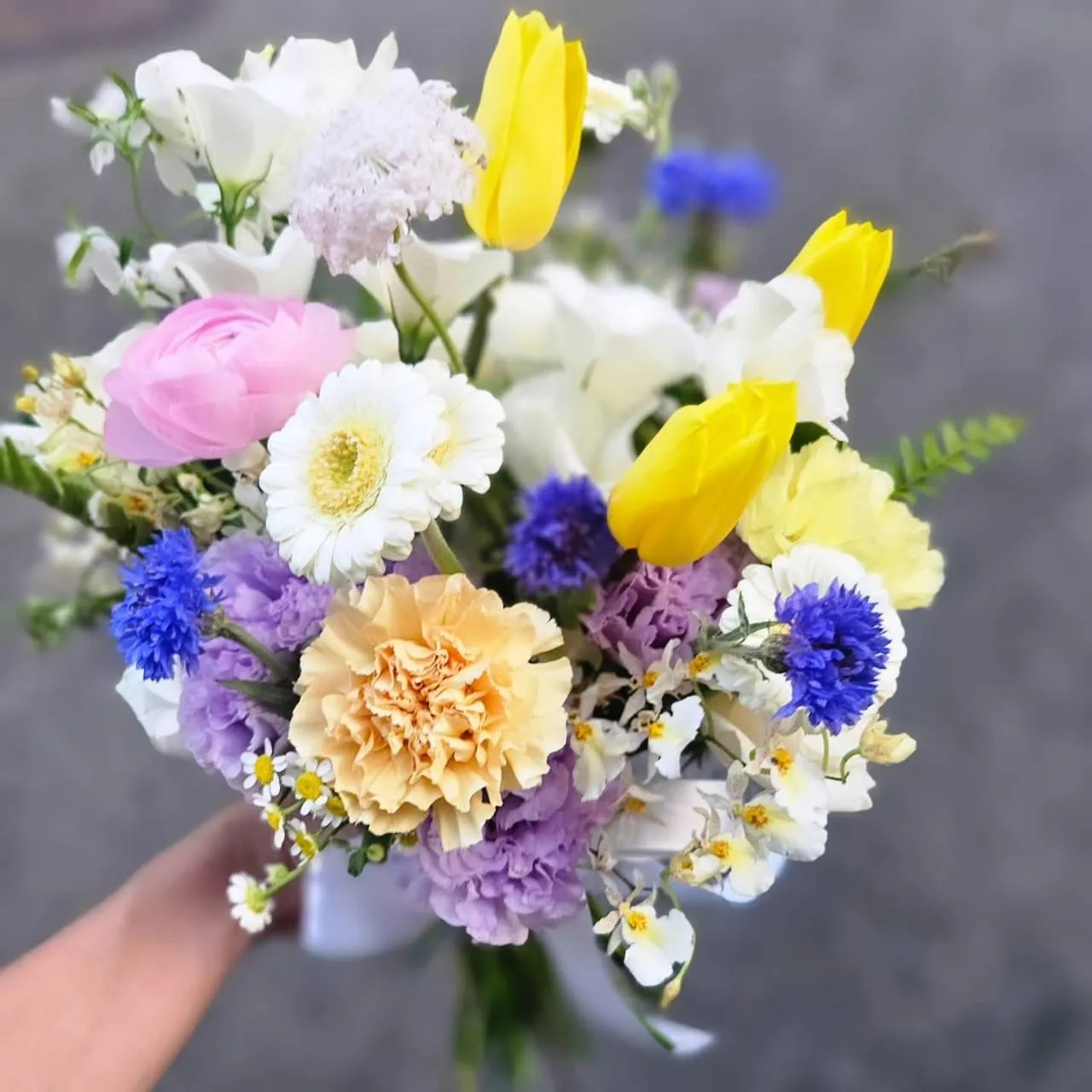 歲月與海-鮮花捧花