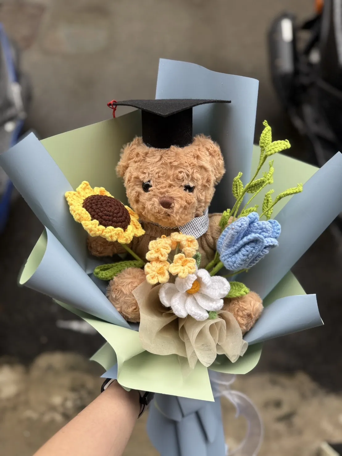 綿忻娃語-娃娃針織花束