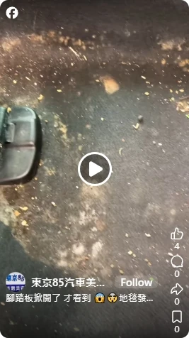 汽車腳踏板發霉怎麼辦? 汽車內裝清洗 ‧ 影片前後對比分享 | 台中洗車 | 烏日洗車