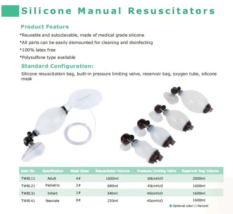 硅膠可重複用可滅菌甦醒球 L