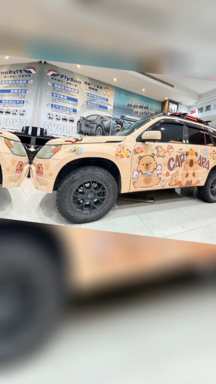 廣告車可愛彩貼痛車｜讓您的品牌跑在每一條路上！