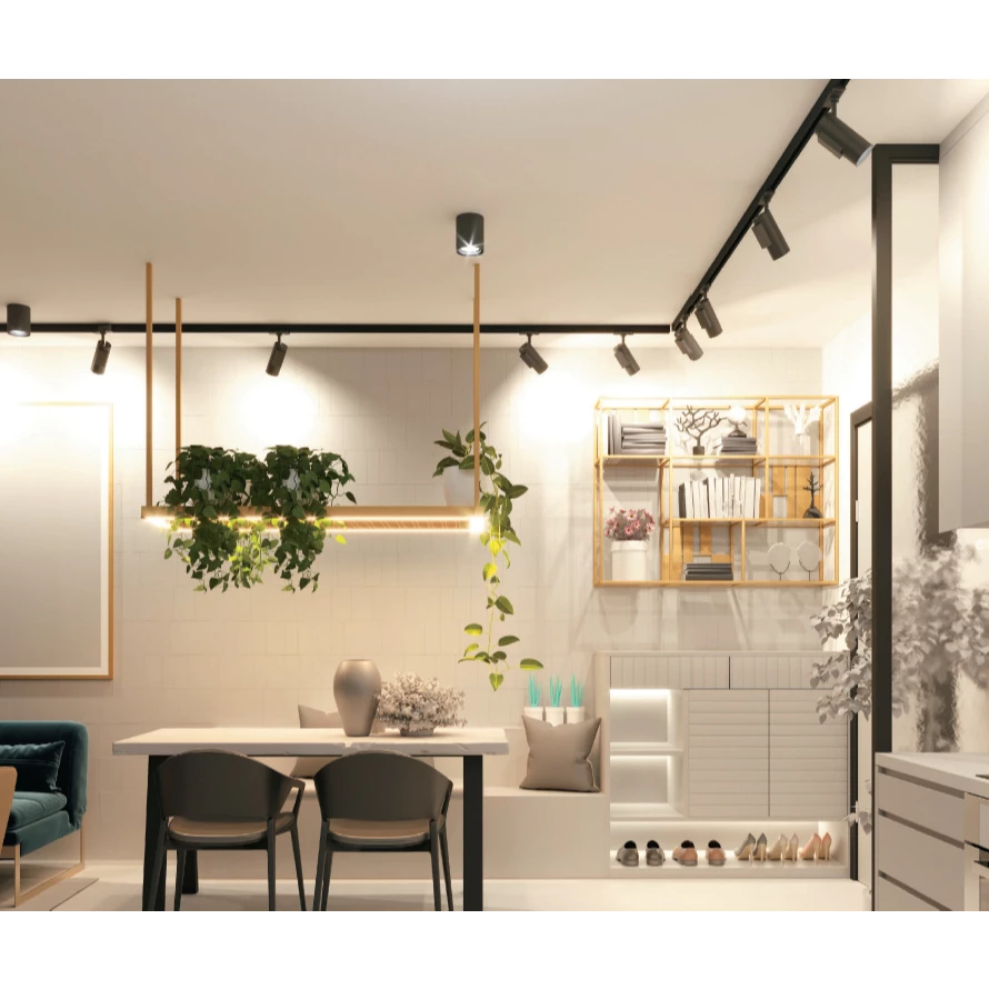 舞光 12W 黑鑽石軌道燈 RA90高演色 軌道燈 投射燈 櫥窗 百貨 專櫃 裝潢 黃光 自然光 白光