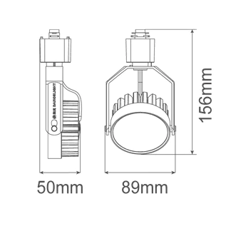 舞光｜LED 歡樂基礎軌道燈 8W 軌道燈 現貨 無藍光 軌道 廣角 散光 投射燈 白光 黃光 自然光