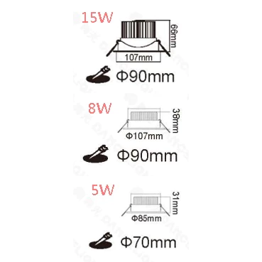 舞光｜ LED 崁燈 現貨 快速出貨 微笑崁燈 9CM 15W 9CM 8W 7CM 5W 投射燈 白光 暖白 自然光