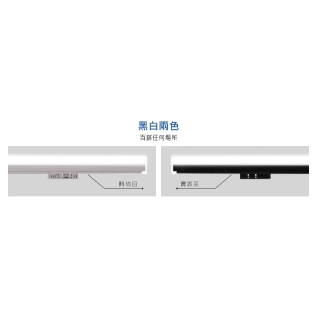 舞光｜LED 愛德華 軌道支架燈 二呎 四呎 RA90 商業空間 客廳 臥室 二線式軌道 光源一體式 泛光型 現貨