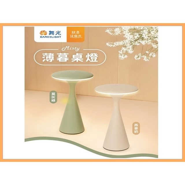 舞光 | LED 薄暮桌燈 簡約風格 小夜燈 一鍵調光開關 USB