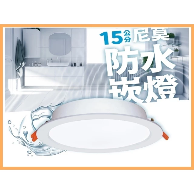 舞光｜LED 崁燈 尼莫崁燈 15CM 防水崁燈 舞光崁燈 16W 全電壓 IP66 防水防塵 浴室 騎樓 廚房