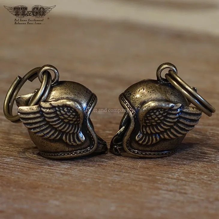 FLYING HELMET 黃銅鑰匙圈