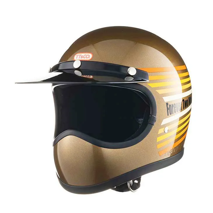 TT 全罩 彩虹 古典金