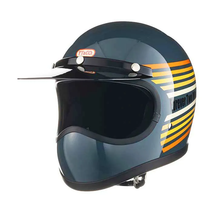 TT 全罩 彩虹 經典藍