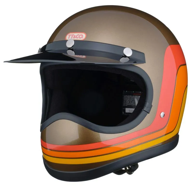 TT 全罩 70’s線條 古典金