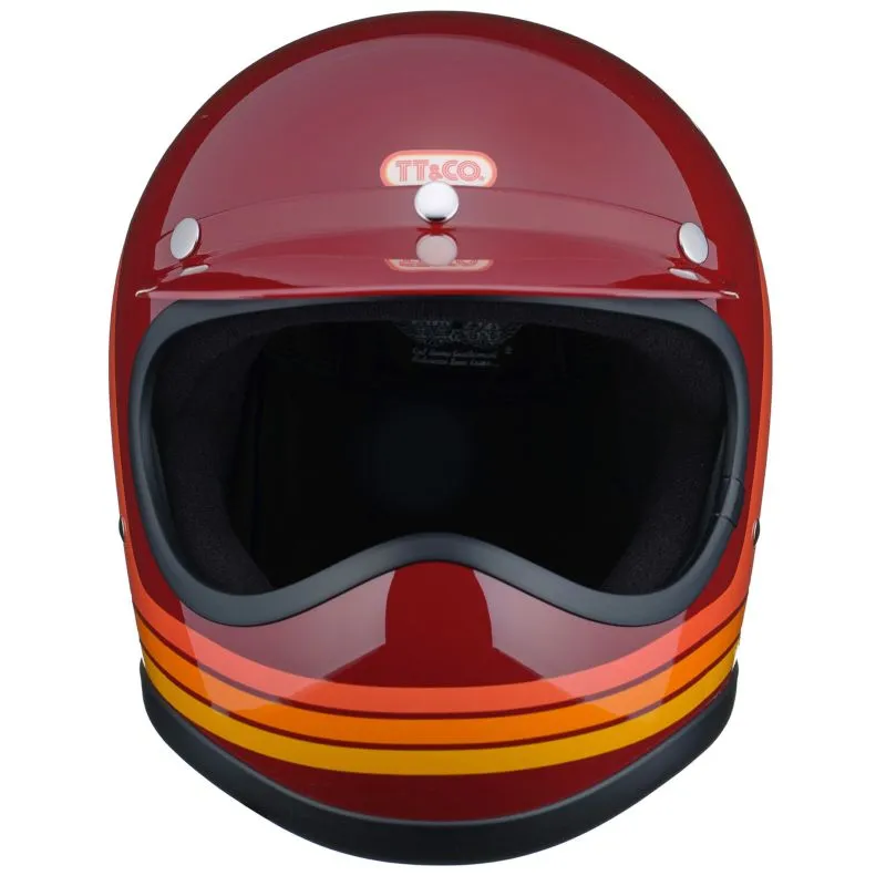 TT 全罩 70’s線條 紅