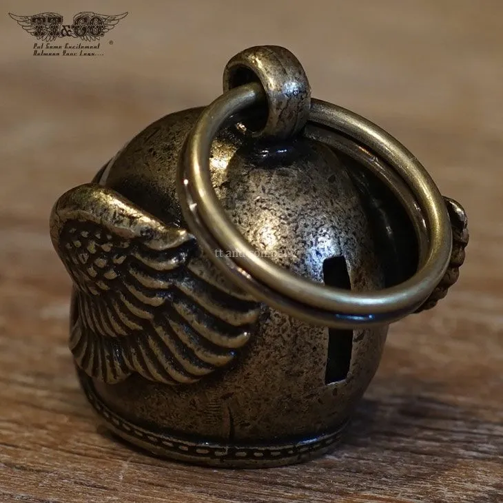 FLYING HELMET 黃銅鑰匙圈