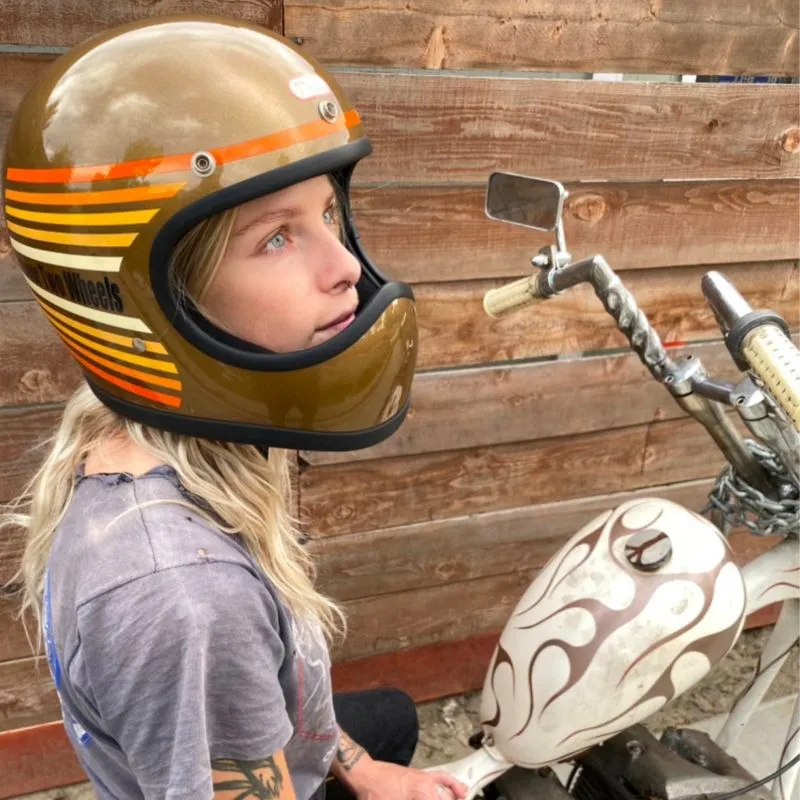 TT 全罩 彩虹 古典金