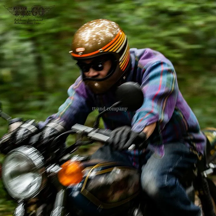 TT 全罩 彩虹 古典金