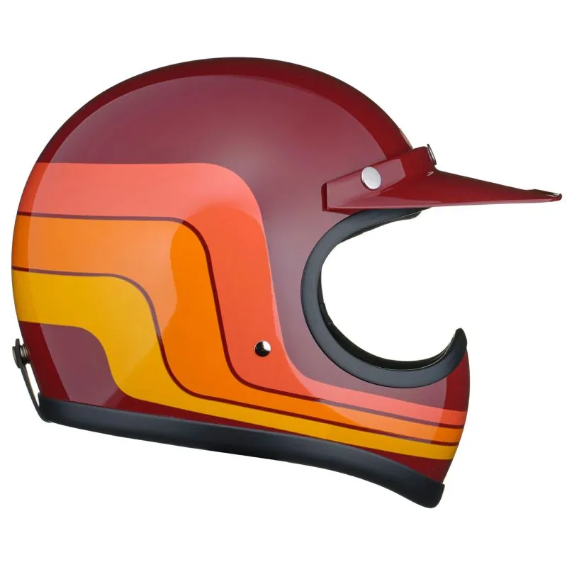 TT 全罩 70’s線條 紅