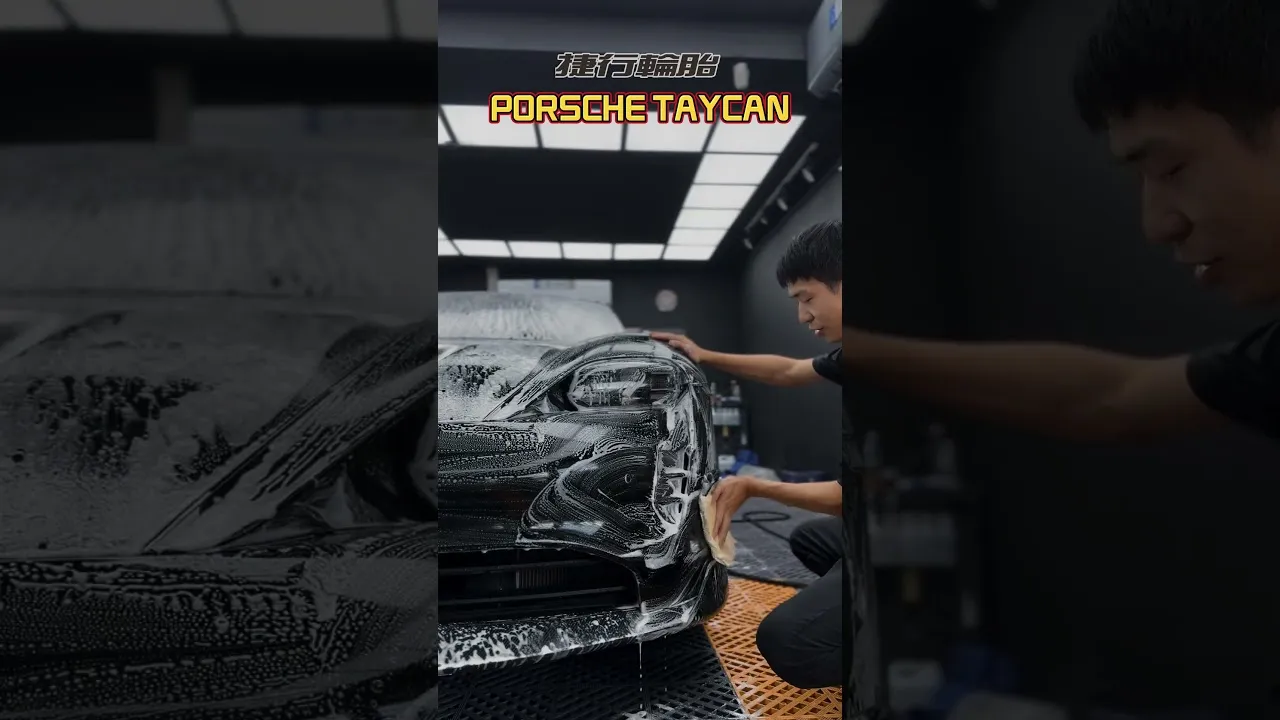 改色犀牛皮首次施工中！Porsche Taycan搶先曝光