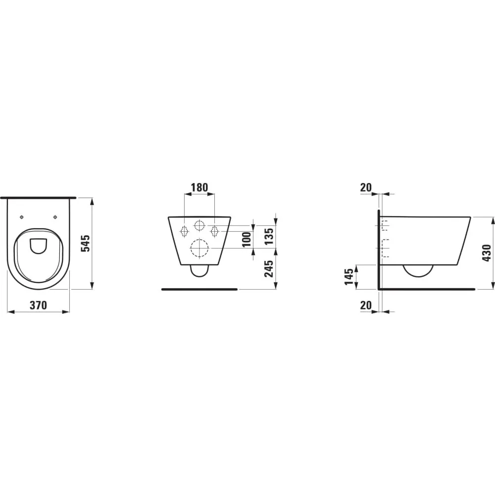 LAUFEN KARTELL rimless 掛壁式馬桶