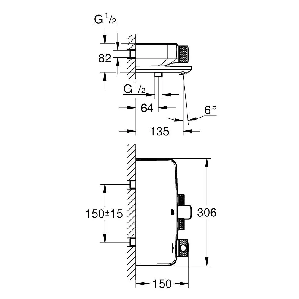 GROHE GROHTHERM SMARTCONTROL 定溫浴用龍頭