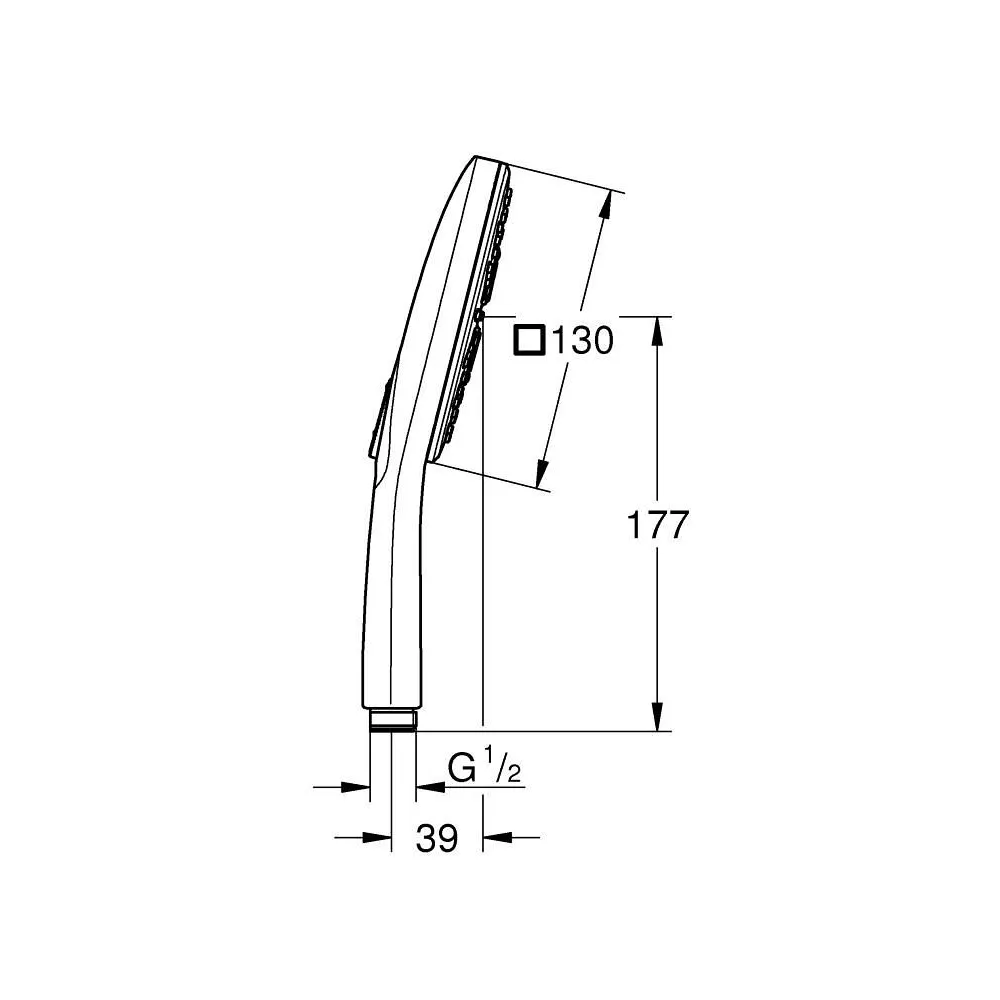 GROHE RAINSHOWER SMARTACTIVE 130 CUBE 三段式蓮蓬頭