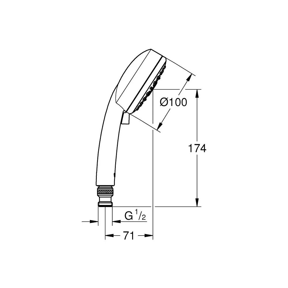 GROHE TEMPESTA COSMOPOLITAN 100 四段式蓮蓬頭