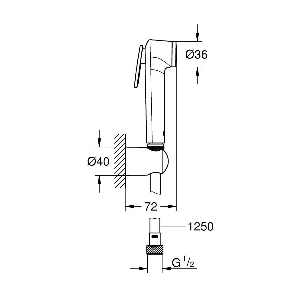 GROHE VITALIO TRIGGER SPRAY 30 沖洗器