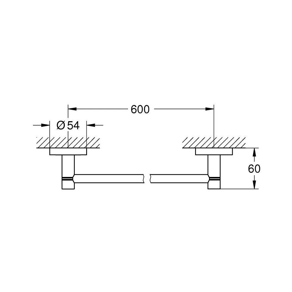 GROHE ESSENTIALS 毛巾桿60cm