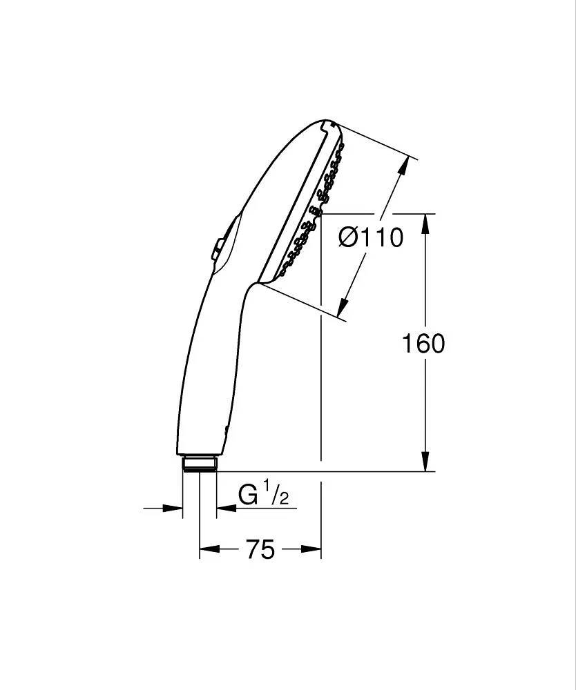 GROHE TEMPESTA 110 二段式蓮蓬頭