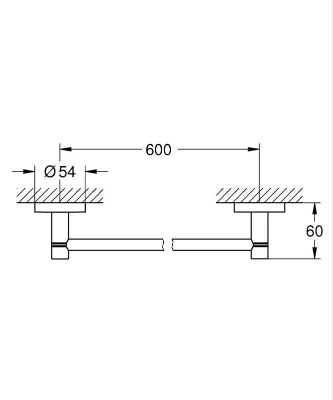 GROHE ESSENTIALS 毛巾桿60cm