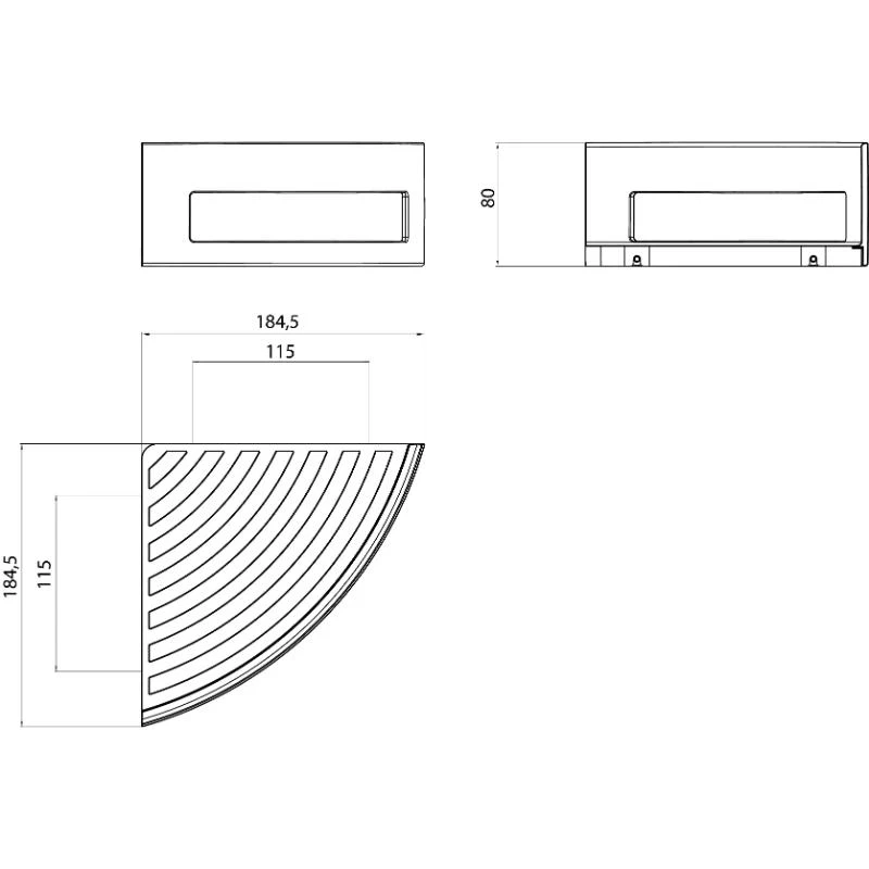 EMCO SYSTEM 2 三角置物籃