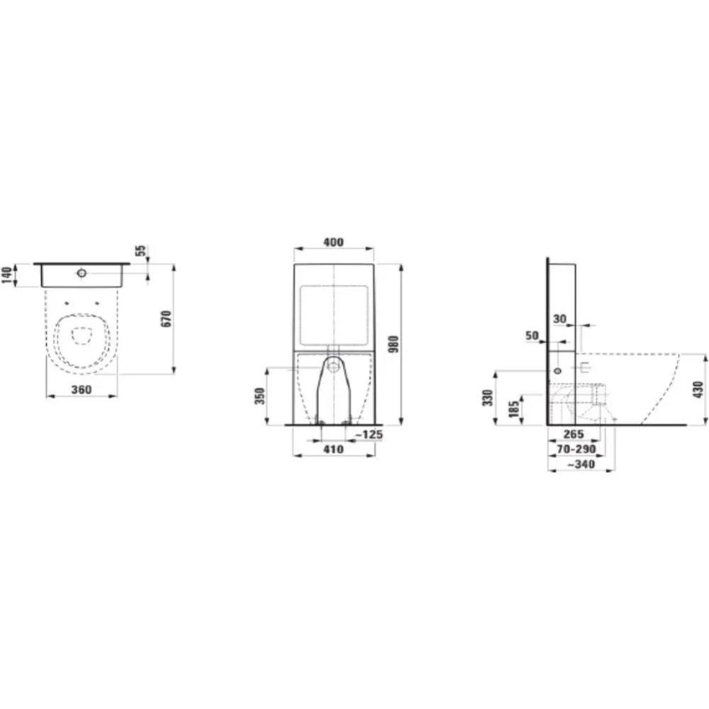 LAUFEN SONAR rimless 落地式馬桶