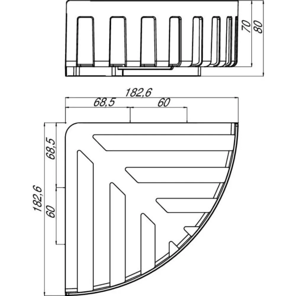 EMCO SYSTEM 2 三角置物籃