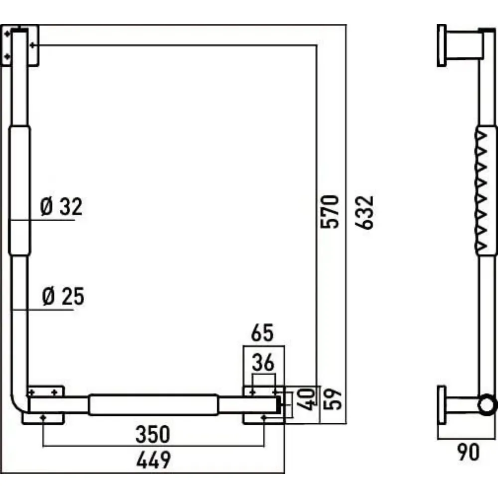 EMCO SYSTEM 2 L型扶手