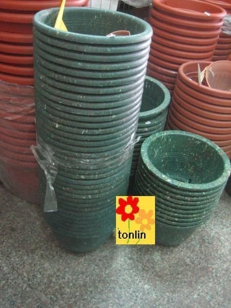 栽培盆(綠盆)塑膠青盆-硬盆 1呎 (30CM) 培養盆-青盆