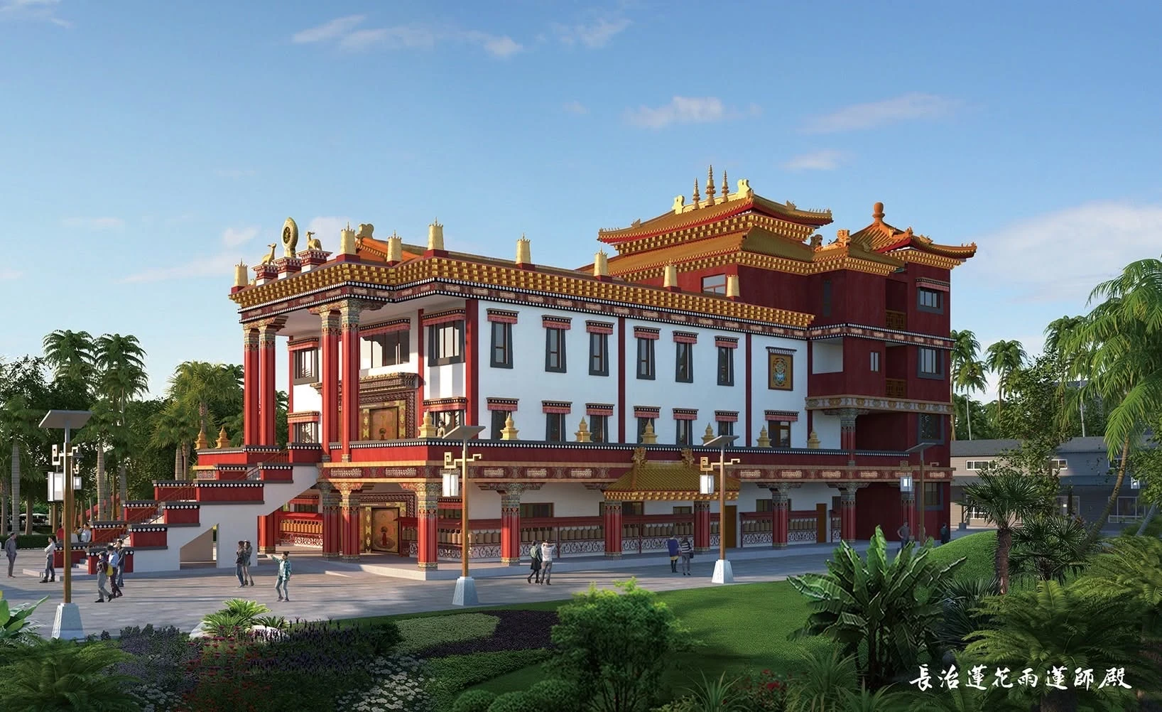 大慈自2022接了寧瑪派的建築內裝設計，就開始積極的研究藏傳佛教的法脈。