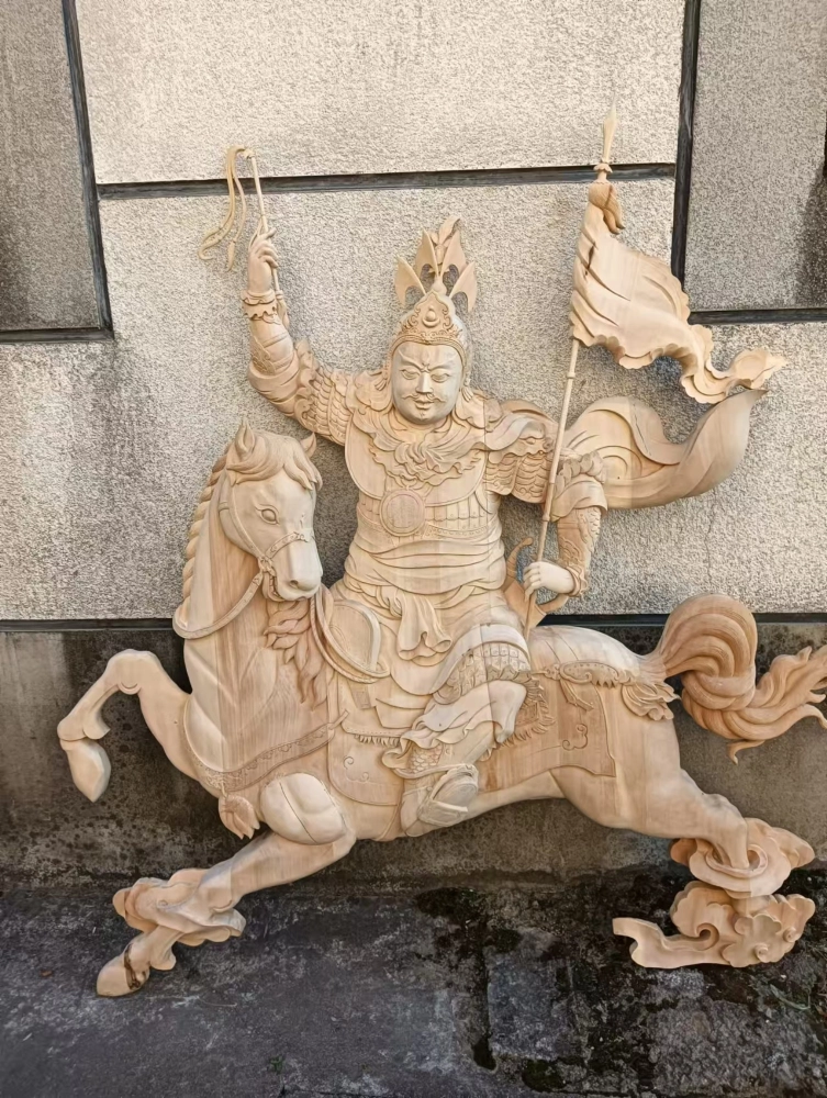 格薩爾王銅雕壁畫